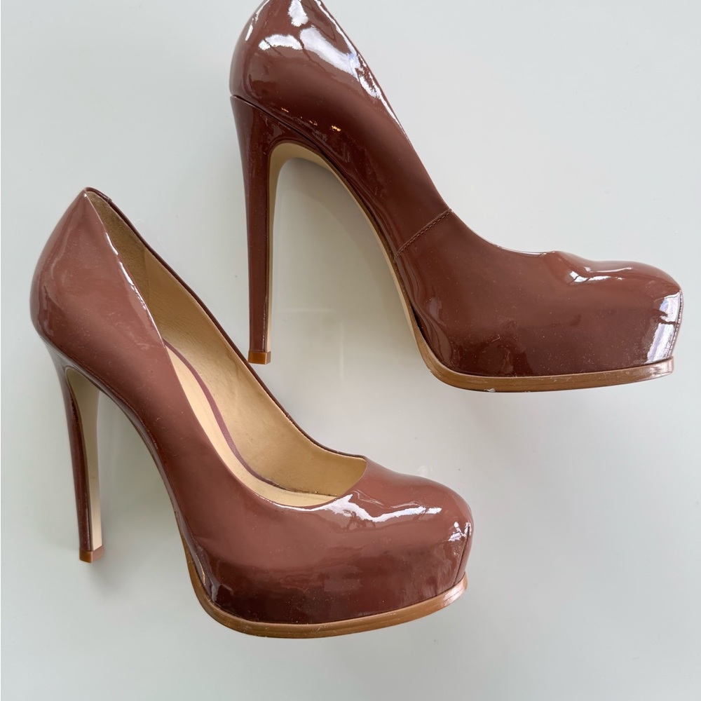Kelsi Dagger Women's Brown Pink Pumps Never Worn